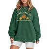 2025 Women's Crew Neck Sweatshirt with Autumn Leaf Pattern Print - New Autumn/Winter Style