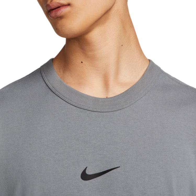 Nike Sportswear Premium Essentials Alphabet Logo Printing Round Neck Short Sleeve Gray Men's DX6307-084