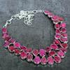 Ruby(Simulated) Gemstone 925 Sterling Silver Jewelry Necklace 18" e5b01