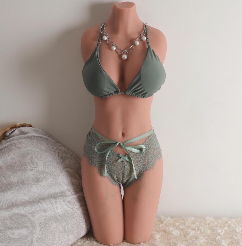 11KG Lifelike Realistic Sex Doll with Ultra-Soft Skin & Flexible Sex Torso, Big Breasts, Fat Butt & Dual-Entry Holes for Vaginal & Anal (Wheat Color)