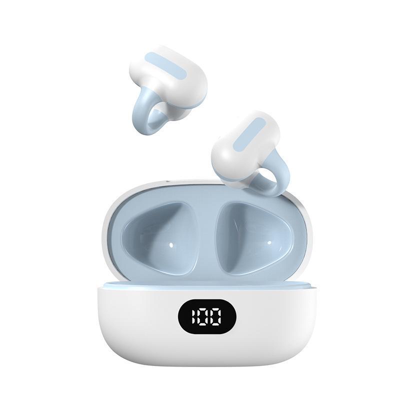 MS8 Bluetooth Bone Conduction Single-Ear Headset with Clip-On, Non-In-Ear, Hanging Ear Style, and TWS Technology.