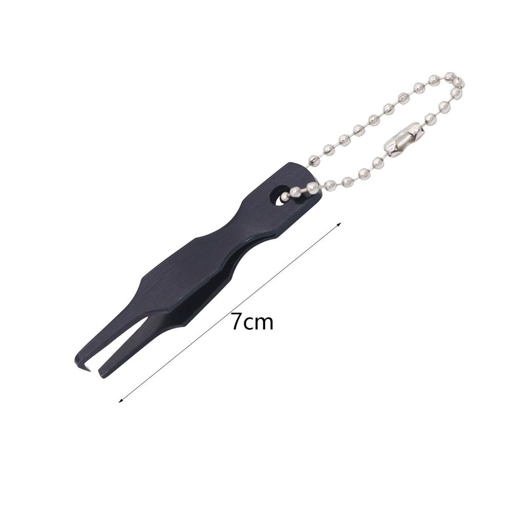 Lure Opener Hook Remover Fishing Tying Tool with Beaded Chain, Professional Multi Tool Fishing Line Cutter Nippers
