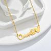 Atoztide Fashion Custom Name Stainless Steel Necklaces Personalized Jewelry Chain Crown Heart Butterfly Necklace for Women Gifts