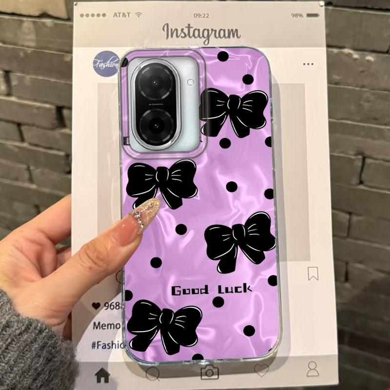 Cute Heart Bow Girls Phone Case For Xiaomi Redmi 14C 13C 10 9A 9C Note 14 13 12 11 10S 9 8 Pro Plus A5 A4 A3 A2 A1 Fundas Cover