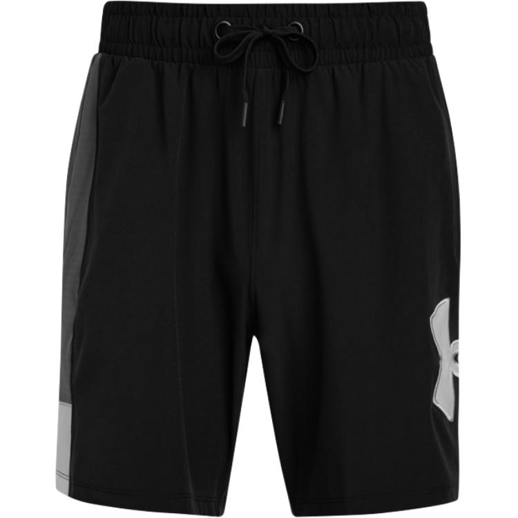 Under Armour Zone Mens Basketball Series Woven Fashion Casual Durable Sports Shorts Men Shorts Black 1390116-001