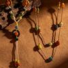 Bohemian Tassel Flower Pendant Necklace - Ethnic Butterfly Vacation Collarbone Jewelry