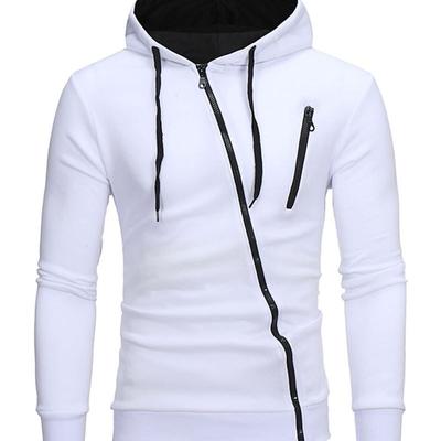 Herrenmode Oberbekleidung Täglich Casual Sport Kapuzenjacken Reißverschlussjacken