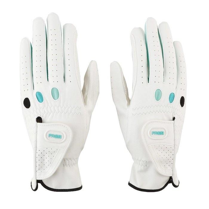PRGR Golf Glove PGL-17W Ladies White/Green 17cm