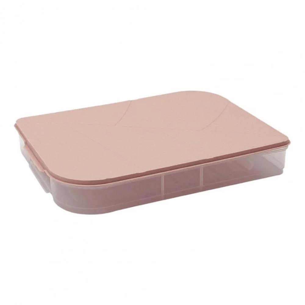 Stackable Plastic Case Food Preservation Tray with Lid Multi - Layer Refrigerator Dumplings Box Kitchen Storage Organizer