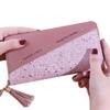 Tassel Pendant Women Long Purse PU Leather Square Card Bag Fashion Woman Clutch Wallet  Travel