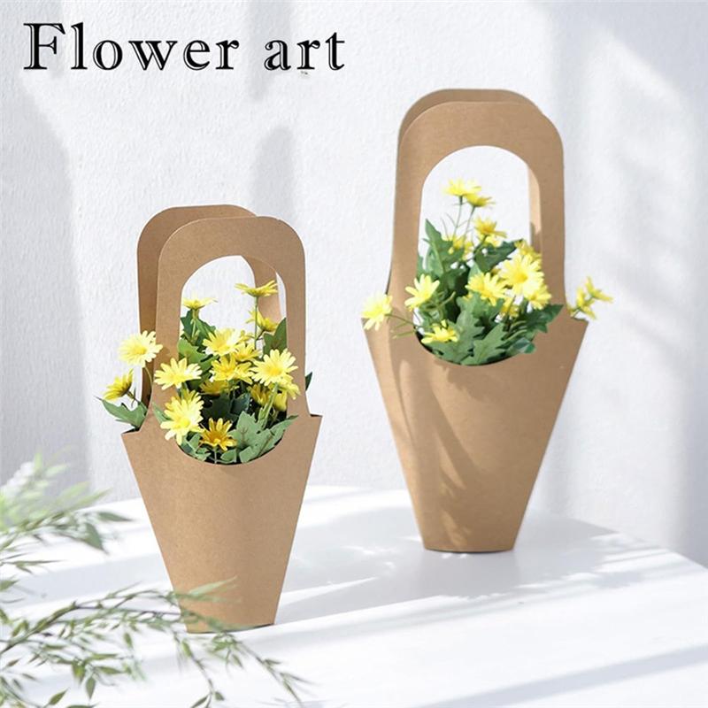 A95I-Flower Gift Wrapping Paper 30Pcs Kraft Paper Suitable For Bouquets Gift Bags For Thanksgiving Birthday Weddings Party