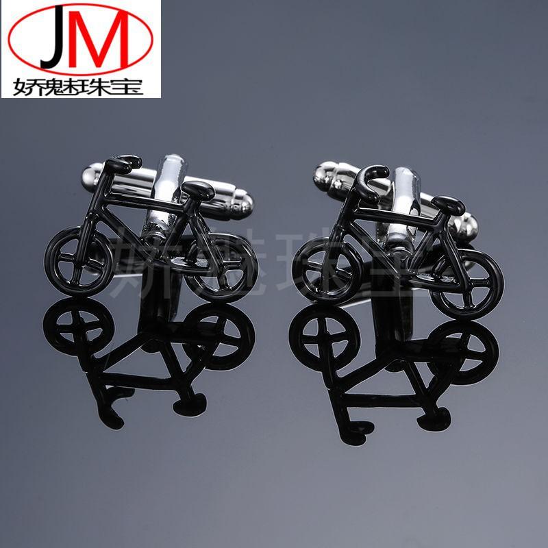 

Fashionable Environmentally Friendly Paint Bicycle Cufflinks Black Sleeve Studs чорний