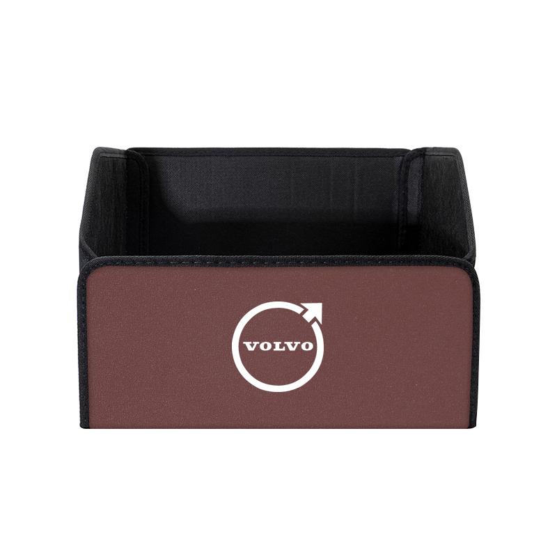 Car Interiors Leather Storage Box Toolcase Multiuse Organizer Bag For Volvo Rdesign V60 V40 XC90 S60 C30 XC60 V50 V70 XC40 S80