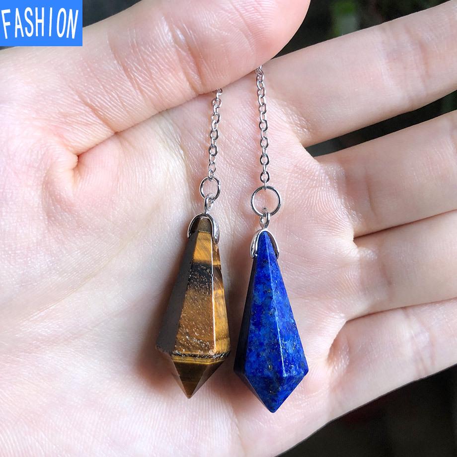 Hexagonal Smart Pendulum Pendant Natural Crystal Ornament Decoration