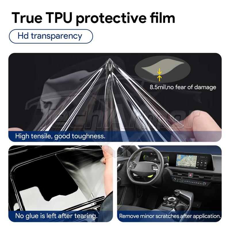 Car Interior TPU Protector Anti-scratch Film For Kia EV6 2022-2024 Auto Protective Transparent Anti-tear Stickers Accessories