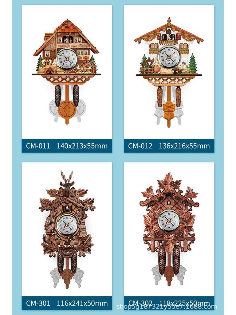 Curated Ready-stock Cuckoo Clock: Pop-up Hourly Wall Clock for Living Room
