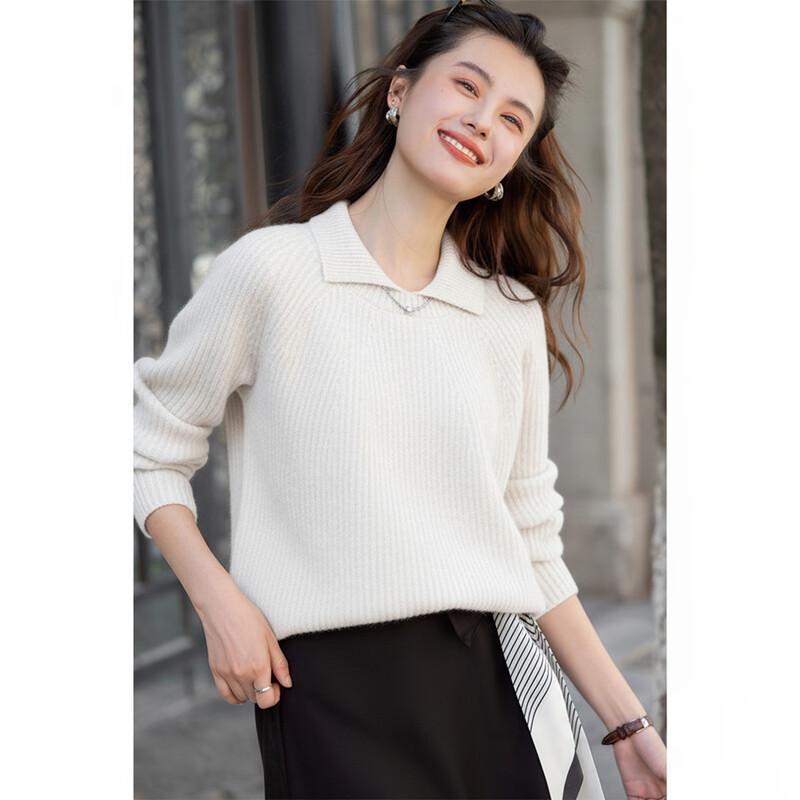 Mokana Premium Retro Chic Cashmere Long-Sleeve Sweater MKNJD4038