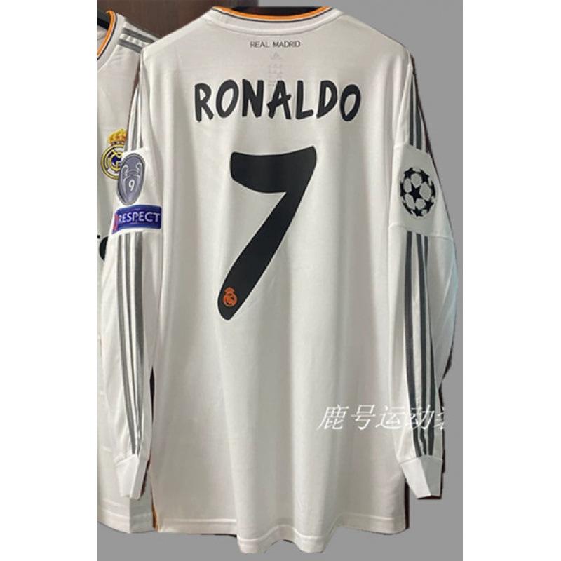 Vintage Jerseys, Soccer Uniforms, AC Ronaldo, Ronaldinho, Zidane, Long-sleeved Sportswear, National Team Uniforms