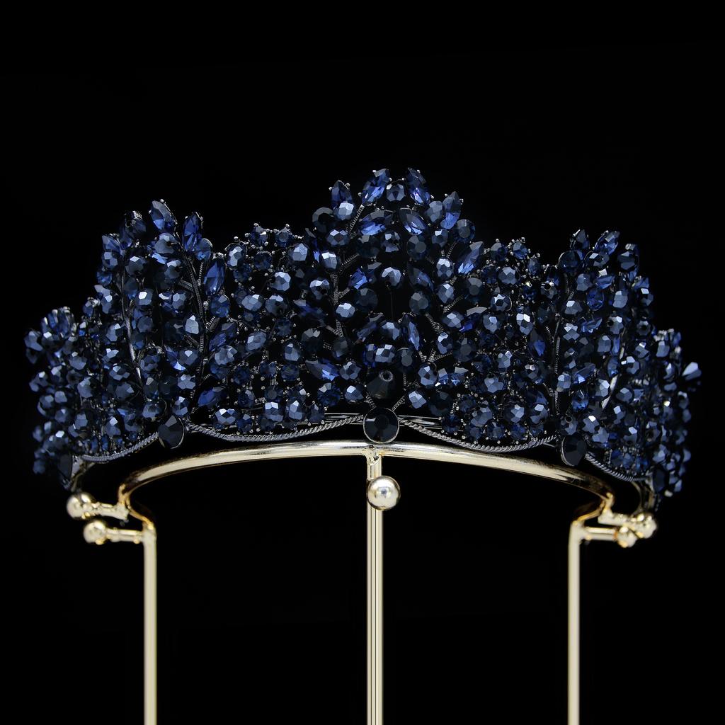 Ny Elegant High End Elegant Sommar Brudkrona Huvudsmycke Drottning Bröllop Håraccessoarer