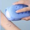 1/4pcs Double Sided Bubble Brush Silicone Exfoliating Soft Bath Scrubber Massage Shower Brush Body Skin Cleaning Tools