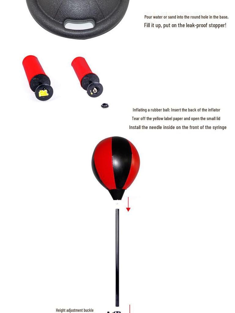 Aufblasbares Steh-Boxsack-Set für Kinder im Alter von 5-10 Jahren