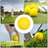 10pcs Yellow PU Soft Golf Practice Balls – High Visibility PU Foam Training Balls for Backyard, Driving Range & Indoor Use