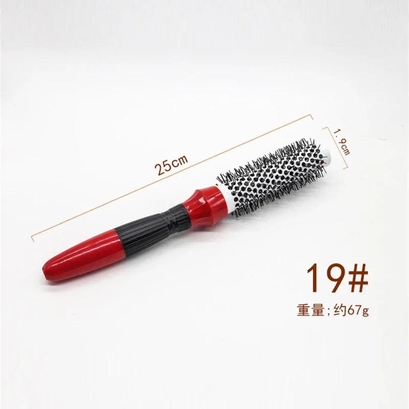 Haarkamm in 5 Größen, professionelle Haarbürste für den Salon, Haarstyling-Haarbürste, Friseurkämme, rundes Aluminiumrohr, Lockenwickler