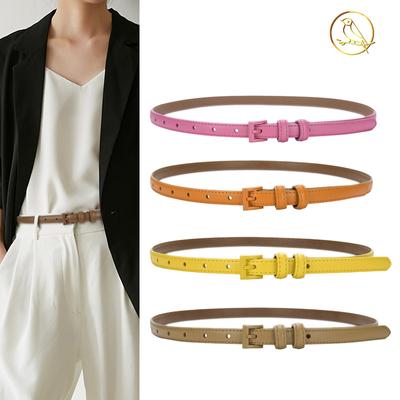 Four Seasons Available New Women'S Genuine Leather Painted Needle Buckle Belt Fashionable And Versatile Decorative Thin Belt With Pants