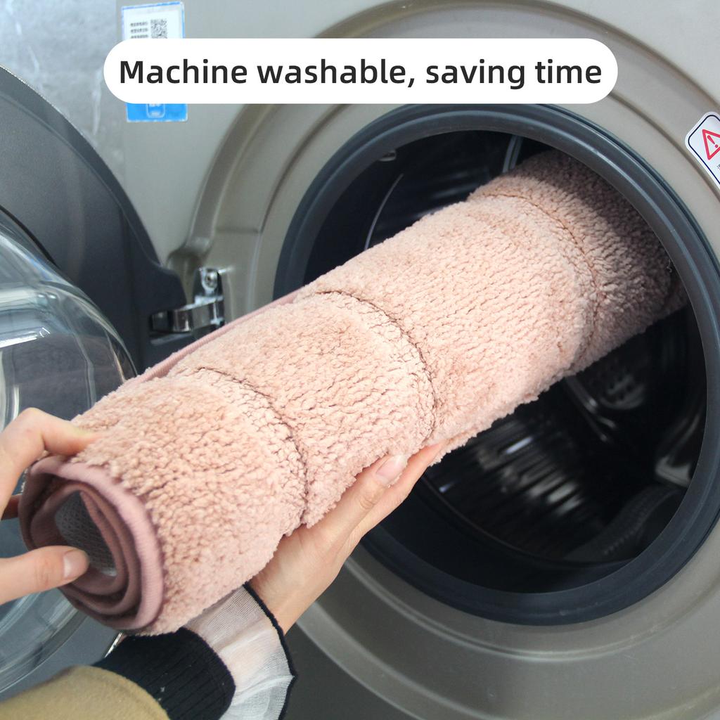 Soft Comfortable Thick Plush Floor Mat,Bathroom Floor Rug,Bedroom Carpet,Living Room Mat,Non-slip Rug,Water Absorption Anti-Slip