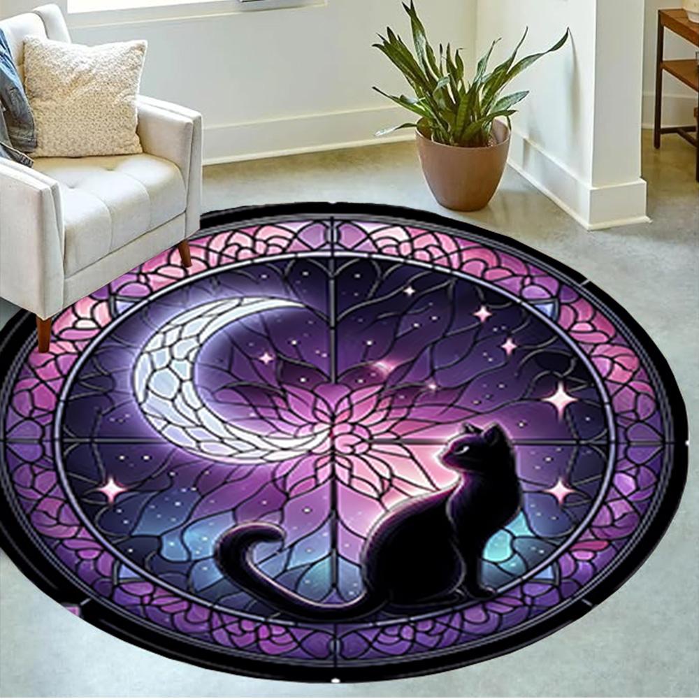 1pc Home Carpet Colorful Floral Design Rug Non Slip Office Decor Gift Living Room Bedroom