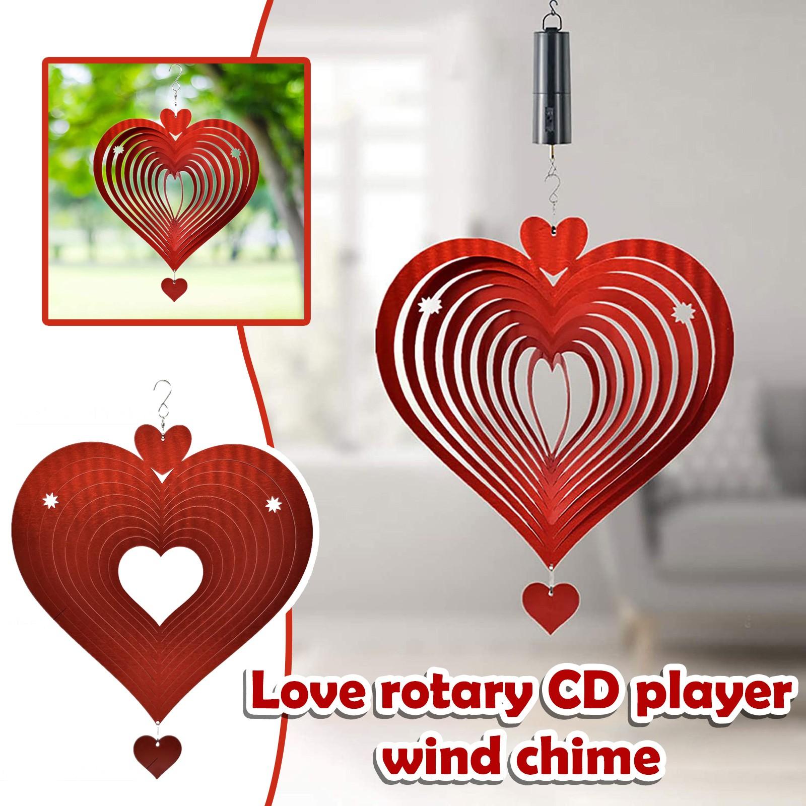 

Metal Wind Chimes Ornaments Home Garden Love Wind Bird