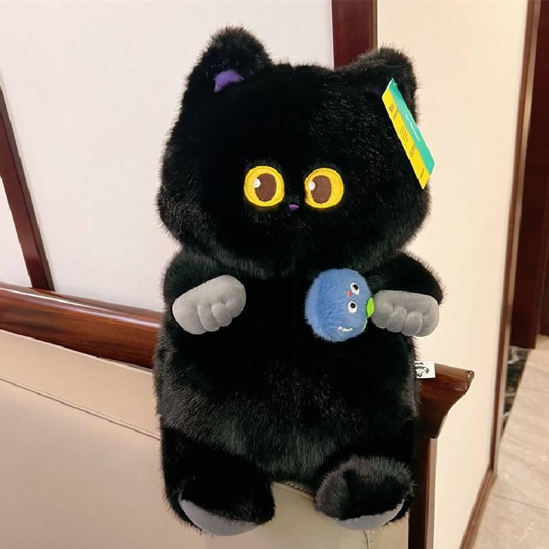 

Оттяжка Кот Медведь Плюшевая Игрушка Мультяшная Мягкая Кукла Украшение Комнаты Детский Подарок чёрный