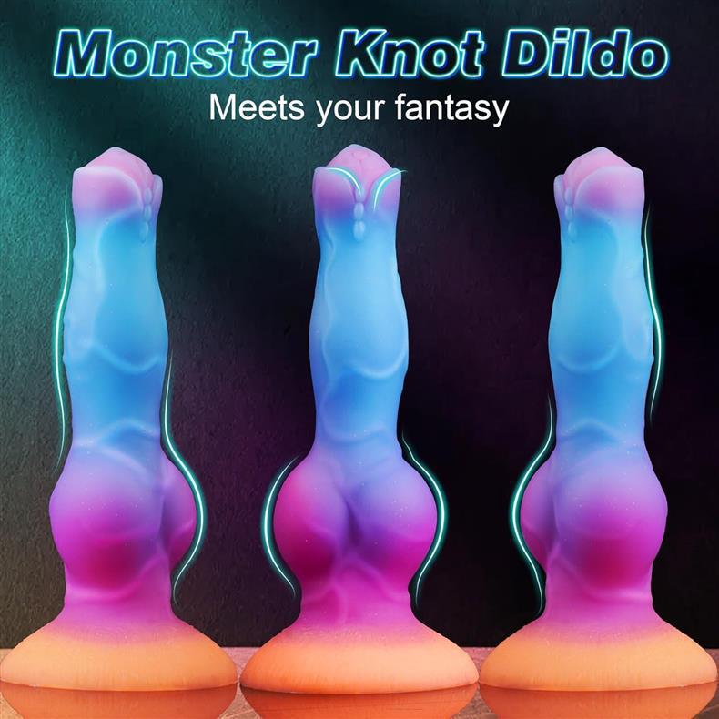 New Luminous Animals Dildos Horse Realistic Dog Dildo for Women Horse Penis Monster Dragon Anal Dildos Beautiful Women Men Sex Toys with Suction Cup