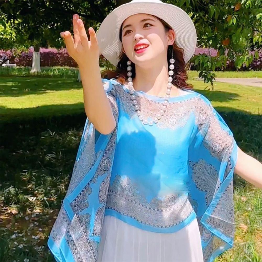 Soft Sunscreen Shawl Sun Protection Shawl Sunscreen Shawl Wrap  Spring Summer Autumn