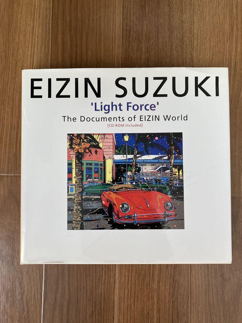 

[USED] Hideto Suzuki Art Book Light Force with CD-ROM and 2 postcards