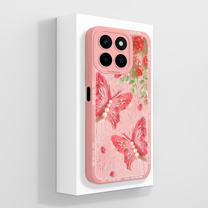 Beautiful Butterfly Phone Case For Huawei X6C Honor 400 Lite Pura 80 Pro Plus Ultra Liquid Silicone Soft Bumper Dustproof Cover For Huawei Bumper Bags