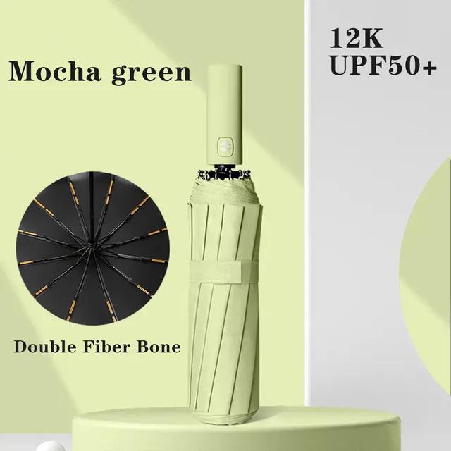 Windproof Double Layer Resistant Umbrella Fully Automatic Rain Men Women 24K Strong Luxury Business Male Large Umbrellas Parasol