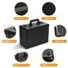 Caseland Graded Trading Card Attache Case Storage ARS Trading Card Collection Box, Aluminum, PSA, BGS, CGC, Compatible, (4 Slots, Black)