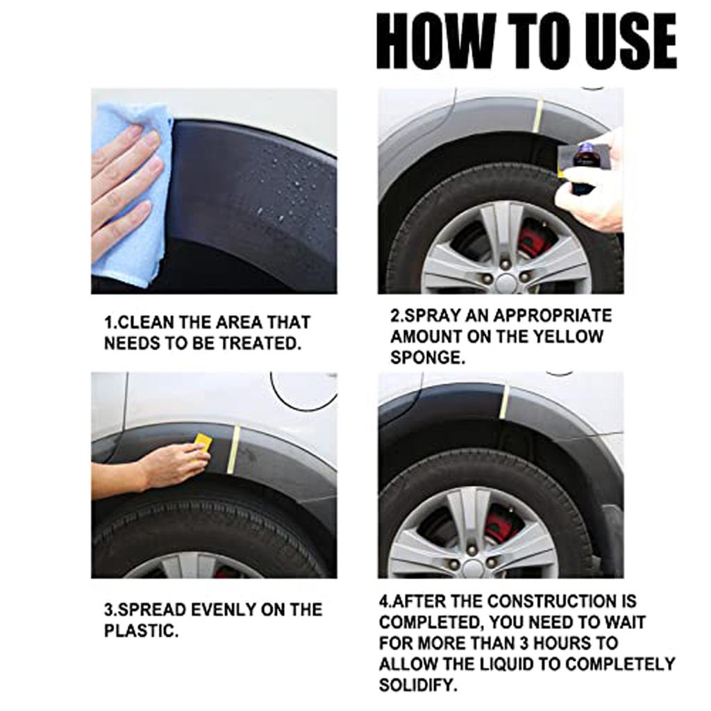 Auto Plastic Best Interior Dashboard Parts Leather Surface Wax Dust-Proof Glazing Cleaning  Liquid Multi-Purpose Application Deep 50ML