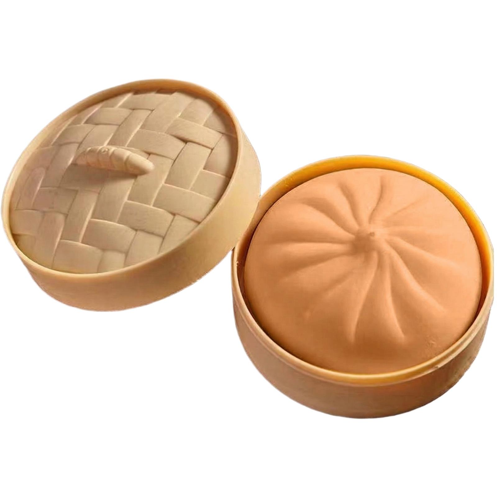 Prank Stress Relief Bun Toy Realistic Steamer Toy