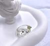 Cool Smile Frog Transparent Rings for Women Girls Funny Personality Wholesale Cartoon Animal Kawaii Ring Fashion Jewelry Gifts