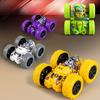 Inertia Cartoon Graffiti Offroad Car Toy With Doublesided Stunt Flip For Kids Play And Development