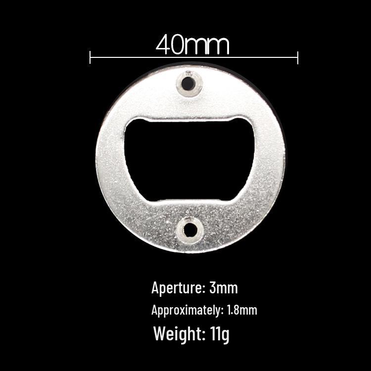 Zinc-Plated Iron Wall-Mounted Bottle Opener with Hardware Accessories