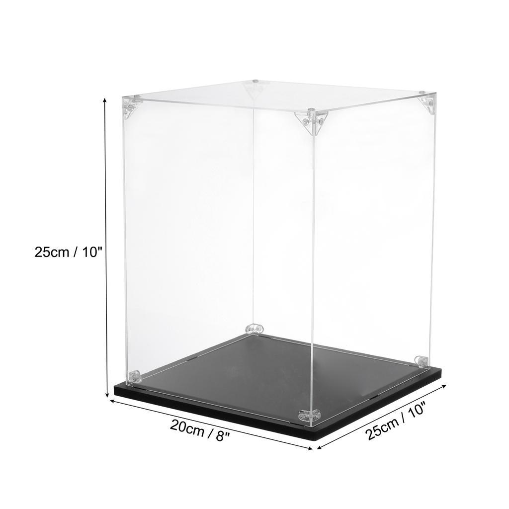 Acrylic Display Case Clear Display Box Show Case Assemble Dustproof Display Box Storage Organizer for Collectibles Action Figure