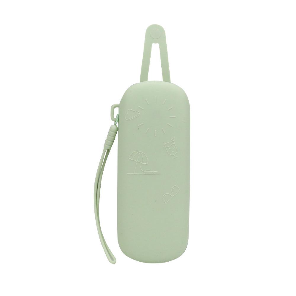 Ultra-light Soft Silicone Glasses Case With Hand Strap Travel Sunglasses Cover Anti Scratch Dustproof Glasses Protective Cover