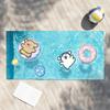 Cartoon Cute M-MalteseS Line Dog Towel Soft Lightweight Anti-Sand Large Beach Towel Quick-Drying Bath Sports Family