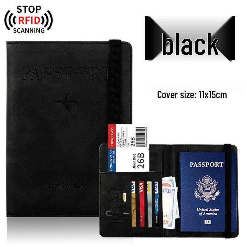 Customizable Multi-Color PU Leather Passport Holder Set