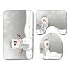 Christmas Bathroom Floor Mat Toilet Three-Piece Set