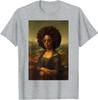 Black Mona Lisa Afro African American Black History T-Shirt