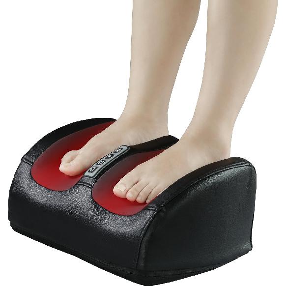 Shiatsu Foot Massager Machine with Heat, Foot and Calf Massager with Massage Roller, Deep Tissue Massager for Plantar Fasciitis, Pain Relief,